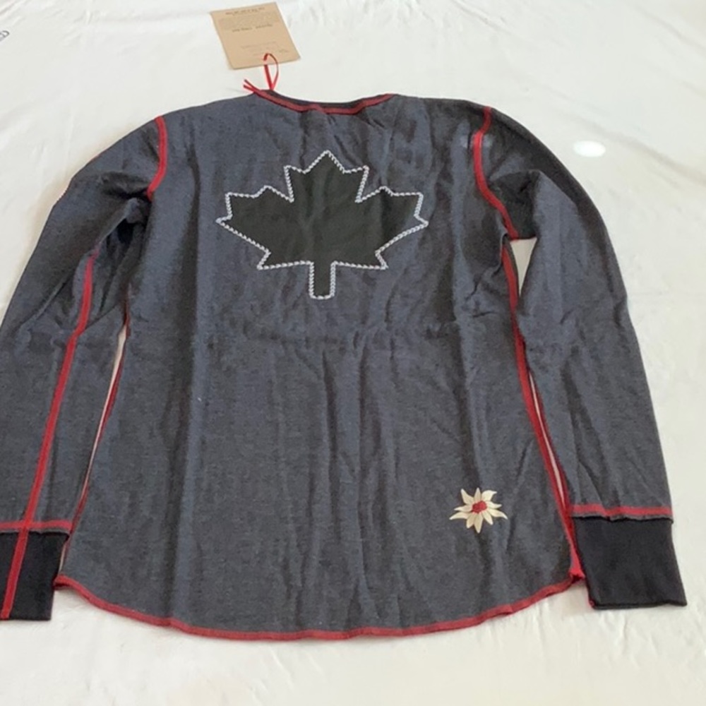Alp-n-Rock SKI CANADA long sleeve Tee -Heather Black
